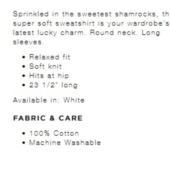 LOFT Shamrock Sweatshirt - Picture 4 of 7